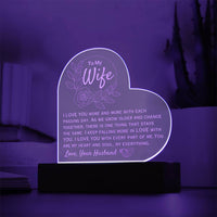 Load image into Gallery viewer, To My Wife- I Love You More- Engraved Acrylic
