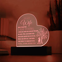 Load image into Gallery viewer, To My Wife- I Am Yours- Engraved Acrylic
