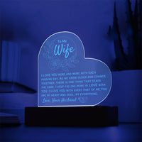 Load image into Gallery viewer, To My Wife- I Love You More- Engraved Acrylic
