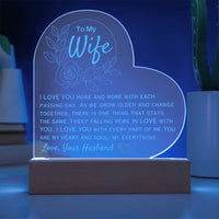Load image into Gallery viewer, To My Wife- I Love You More- Engraved Acrylic
