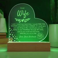 Load image into Gallery viewer, To My Wife- Love You Longer- Engraved Plaque
