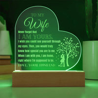 Load image into Gallery viewer, To My Wife- I Am Yours- Engraved Acrylic
