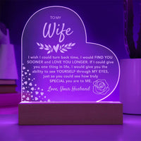 Load image into Gallery viewer, To My Wife- Love You Longer- Engraved Plaque
