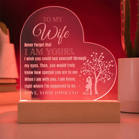 Load image into Gallery viewer, To My Wife- I Am Yours- Engraved Acrylic
