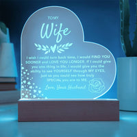 Load image into Gallery viewer, To My Wife- Love You Longer- Engraved Plaque
