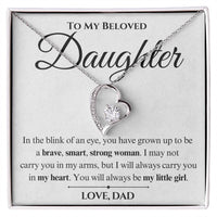 Load image into Gallery viewer, To My Daughter- My Heart-Forever Love Necklace
