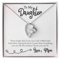 Load image into Gallery viewer, Forever Love Necklace For Daughter with On Demand Message Card
