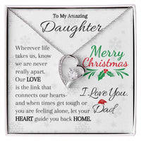 Load image into Gallery viewer, To My Amazing Daughter-Heart and Home - Necklace
