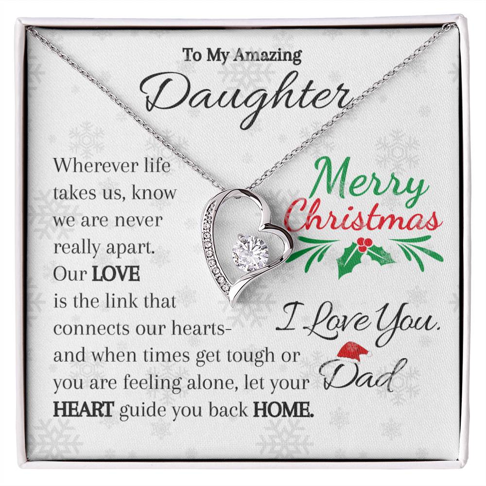 To My Amazing Daughter-Heart and Home - Necklace