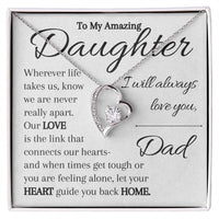 Load image into Gallery viewer, To My Daughter- Heart and Home- I Love You Necklace
