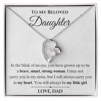 Load image into Gallery viewer, To My Beloved Daughter- My Heart- Necklace
