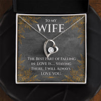 Load image into Gallery viewer, To my Wife- I Will Always Love You- Forever Love Necklace
