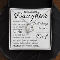 Load image into Gallery viewer, To My Daughter- Heart and Home- I Love You Necklace
