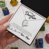 Load image into Gallery viewer, Forever Love Necklace For Daughter with On Demand Message Card
