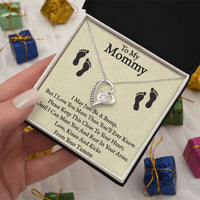 Load image into Gallery viewer, Forever Love Necklace For My Mom with On Demand Message Card
