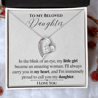 Load image into Gallery viewer, To My Beloved Daughter-My Heart- Forever Love Necklace
