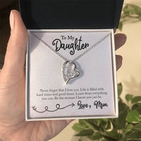 Load image into Gallery viewer, Forever Love Necklace For Daughter with On Demand Message Card
