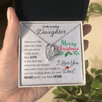 Load image into Gallery viewer, To My Amazing Daughter-Heart and Home - Necklace
