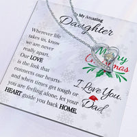 Load image into Gallery viewer, To My Amazing Daughter-Heart and Home - Necklace
