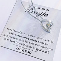 Load image into Gallery viewer, To My Beloved Daughter- My Heart- Necklace
