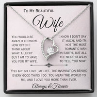 Load image into Gallery viewer, To My Beautiful Wife- My Love, My Life, My Inspiration- Heart Necklace
