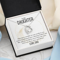 Load image into Gallery viewer, To My Daughter- My Shining Star- Heart Necklace
