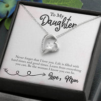 Load image into Gallery viewer, Forever Love Necklace For Daughter with On Demand Message Card

