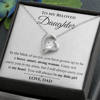 Load image into Gallery viewer, To My Beloved Daughter- My Heart- Necklace

