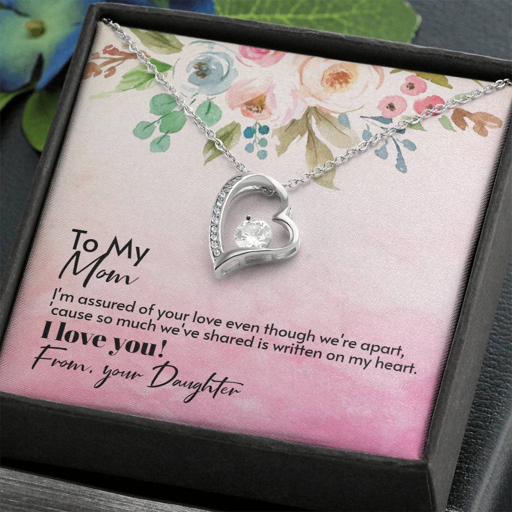 Forever Love Necklace For Wife with On Demand Message Card