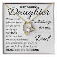 Load image into Gallery viewer, To My Daughter- Heart and Home- I Love You Necklace
