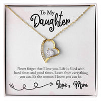 Load image into Gallery viewer, Forever Love Necklace For Daughter with On Demand Message Card
