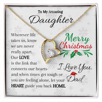 Load image into Gallery viewer, To My Amazing Daughter-Heart and Home - Necklace
