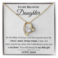 Load image into Gallery viewer, To My Beloved Daughter- My Heart- Necklace
