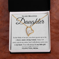 Load image into Gallery viewer, To My Beloved Daughter- Brave, Smart, Strong- Love Necklace
