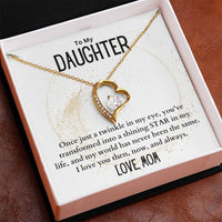 Load image into Gallery viewer, To My Daughter- Shining Star- Heart Necklace
