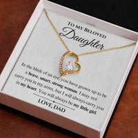 Load image into Gallery viewer, To My Beloved Daughter- My Heart- Necklace
