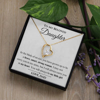 Load image into Gallery viewer, To My Beloved Daughter- My Heart- Necklace
