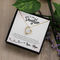 Load image into Gallery viewer, Forever Love Necklace For Daughter with On Demand Message Card
