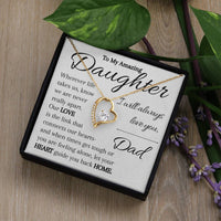Load image into Gallery viewer, To My Daughter- Heart and Home- I Love You Necklace
