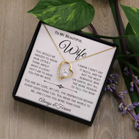 Load image into Gallery viewer, To My Beautiful Wife- My Love, My Life, My Inspiration- Heart Necklace
