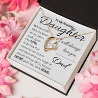 Load image into Gallery viewer, To My Daughter- Heart and Home- I Love You Necklace
