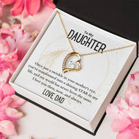 Load image into Gallery viewer, To My Daughter- My Shining Star- Heart Necklace
