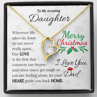 Load image into Gallery viewer, To My Amazing Daughter-Heart and Home - Necklace
