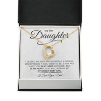 Load image into Gallery viewer, To My Daughter- Sweet Baby Girl- Heart Necklace
