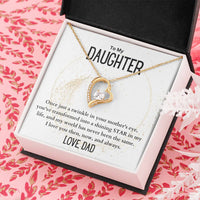 Load image into Gallery viewer, To My Daughter- My Shining Star- Heart Necklace
