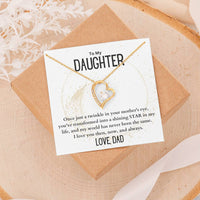 Load image into Gallery viewer, To My Daughter- My Shining Star- Heart Necklace
