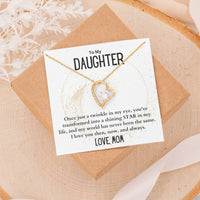 Load image into Gallery viewer, To My Daughter- Shining Star- Heart Necklace
