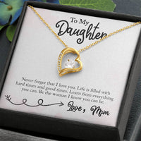 Load image into Gallery viewer, Forever Love Necklace For Daughter with On Demand Message Card
