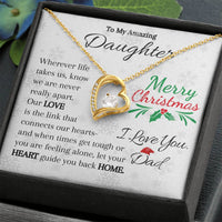 Load image into Gallery viewer, To My Amazing Daughter-Heart and Home - Necklace
