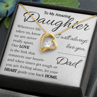Load image into Gallery viewer, To My Daughter- Heart and Home- I Love You Necklace
